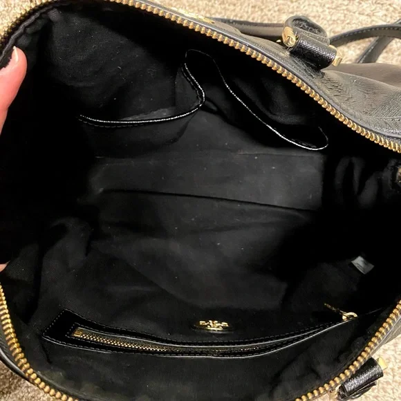 Tory Burch Black Crossbody Tophandle Bag